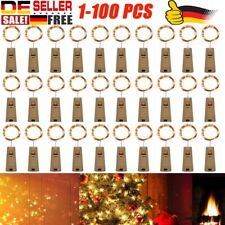 Flaschenlicht Korken Fee Lichterkette 20 LED Flaschenbeleuchtung Weinflasche 2M