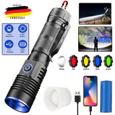 12000000 Lumen Taschenlampe AKKU LED USB 5000Meter Taktisches Fackel Arbeitslich