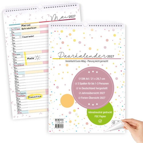 Paarkalender 2027 - , a4
