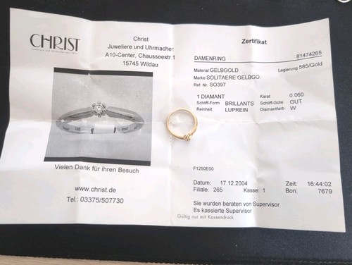 Diamant ring 585er - ring,