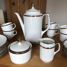 Edles Kaffeeservice  Goldrand, 6 Pers. Komplett Vintage, Bareuther Waldsassen