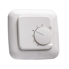 Raumthermostat inkl. Busch Jäger Reflex SI Rahmen 2511-214 für Fußbodenheizung