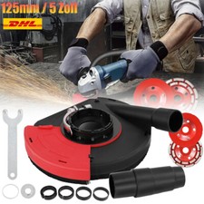 2x Diamantschleiftopf 125 Premium Estrich Beton + Absaughaube f. Winkelschleifer