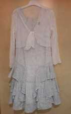 Mädchen (Kommunion) Kleid "GYMP" Gr. 140 mit Organza-Bolero u. Langarmshirt