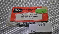 Sehr seltene Webra Zylinderkopf Schrauben 1017/11. Neu in OVP NOS für Nitromotor