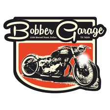 Bobber Garage Aufkleber