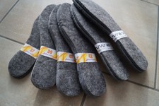 NEU Filz Winter Einlegesohlen Schuheinlagen Filzsohlen 1 Paar extra dicke 6-7 mm