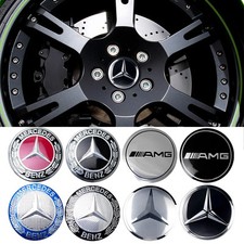 56/60/65mm Car Wheel Center Hub Cap Badge Sticker Cover For Mercedes W176 W177