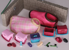 Schleich Horse Club Zubehör fürs Pferd Striegel Putzzeug großes Pflegeset Decke