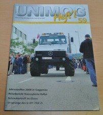 Unimog Club Gaggenau Heft'l Zeitschrift Reisebericht U411 Ursprünge 2008 Heft 59
