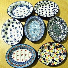 ovale Seifenschale 14cm, Bunzlauer Keramik, Polish Pottery