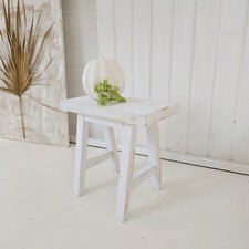 Holzhocker weiß * Dekohocker