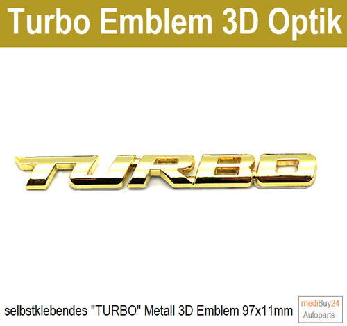 Turbo full metall emblem - metall,