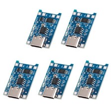 TP4056 USB-C 18650 L-ION Lademodul 5V 1A Laderegler Schutzschaltung LIPO 5 Stück