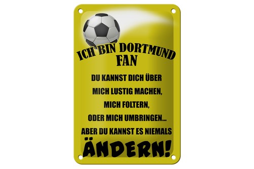 Blechschild spruch 12x18cm ich - blechschild,
