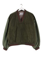 Yves Saint Laurent 90s Vintage Suede Bomber Jacke Grün M Herren