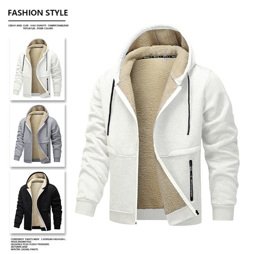 Herren sherpa hoodie winter - sherpa,