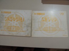 1978/79 Yamaha SR 500 Werkstatthandbuch Ergänzung Heft service manual addendum