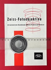 DDR Prospekt VEB CARL ZEISS