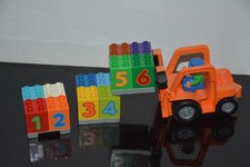 LEGO® Duplo - Stapler - Gabelstapler - 3 Paletten mit Zahlensteine 1-10