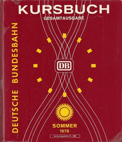 Deutsche bundesbahn kursbuch - :,