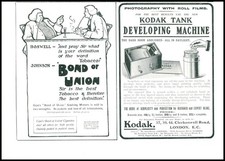 1905 WERBUNG Bond of Union Tabak Kodak Panzerentwicklungsmaschine (20)