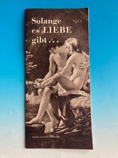 Beate Uhse Katalog "Solange es Liebe gibt ..." Erotik Sex Werbung Ehehygiene
