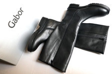 GABOR echt LEDER hohe WEITSCHAFT STIEFEL 36,5 (3,5 groß wie 4) NEU OVP!