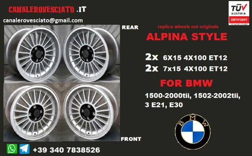 Alufelgen alpina 6x15 7x15 - alpina, 6x15+7x15