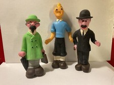 Tim und Struppi Tin Tin 3 x Figur  Gummi Vintage: Tim, Bienlein, Detektiv