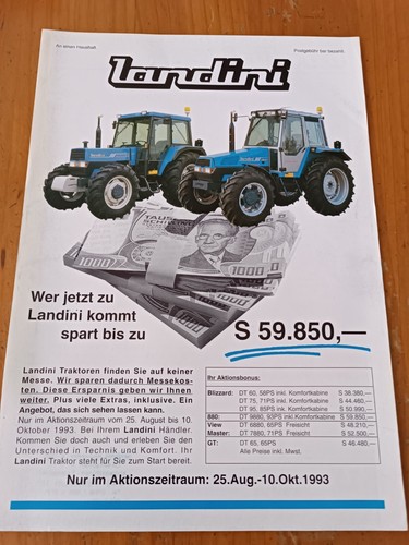 Prospekt landini 1993 traktor - prospekt,