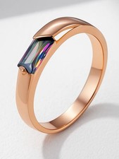 Ring mit 585er Rosegold Walzgold vergoldet Zirkonia Mystic Geschenkbox Luxus