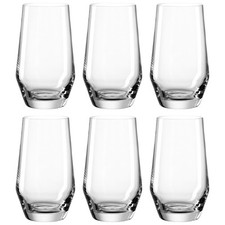 Leonardo Puccini Trinkglas klar 6er-Set 365ml Wasserglas Longdrinkglas Gläser