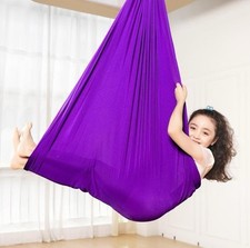 Kinder Hängematte Turntuch Nestschaukel lila Sensory Swing ideal für ADHS usw