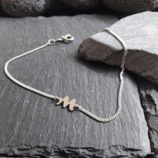 Buchstaben Armband in 925er