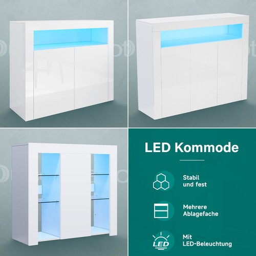 Anrichte kommode mit led - kommode,