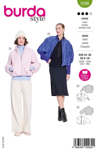 Schnittmuster kurzjacke mit - schnittmuster,