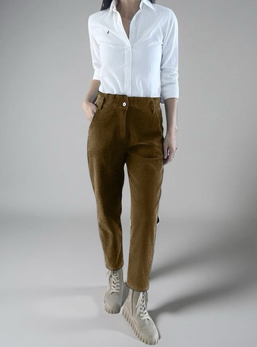 Cordhose camel braun - braun, l