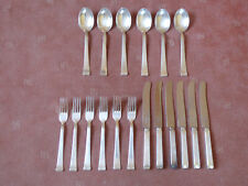 WMF Modell 2500 - Tafelbesteck - Bauhaus - Entwurf  - Silber 90 - 18tlg.