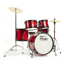 Kiddyset 5PC Jr Drumset Rot