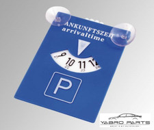 Parkscheibe Parkuhr aus Kunststoff mit Saugnäpfen nach DIN blau STVO 13 x 15,5cm