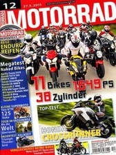 M1112 + TOP-Test HONDA Crossrunner + Test VICTORY Vegas 8Ball + MOTORRAD 12/2011