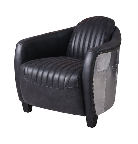 Echtleder clubsessel - echtleder,