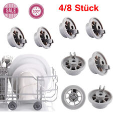 4/8 Stück KORBROLLEN Geschirrspüler unten für Bosch Siemens Neff Laufrad Rollen