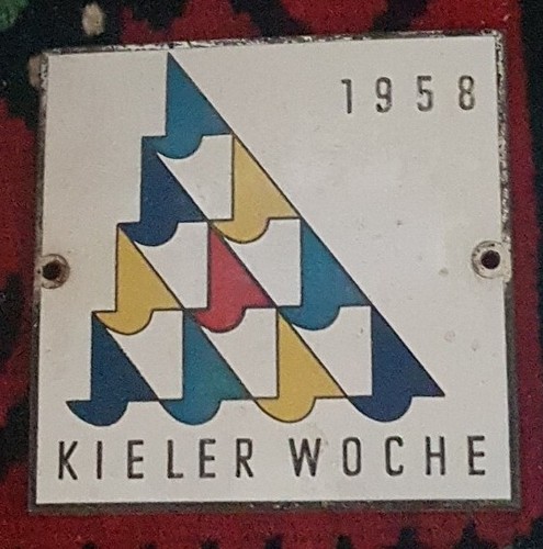 Original kieler woche plakette - woche,