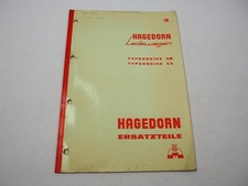 Hagedorn LK LL LT Ladewagen Ersatzteilliste Ersatzteilkatalog 1968
