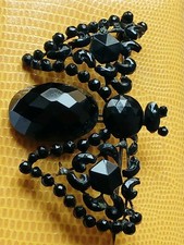 Zwei antike Trauerschmuck Jett