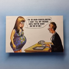 Comic Postkarte um 1975 Brille