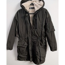 ZARA Fleece Lined Hooded Parka