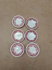 Villeroy Boch Fasan Rot Ablageteller 6 Stück Gebrauchter Zustand